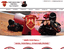 Tablet Screenshot of izmirpaintball.com